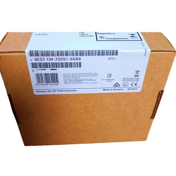 SIEMENS 6ES7134-7SD51-0AB0 SIMATIC DP, ELECTRONIC MODULE FOR ET200ISP, 4 AI, RTD