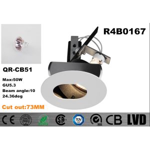 GU5.3 Round Recessed Exterior Downlights 3 Years Warranty Led Bathroom Spotlights