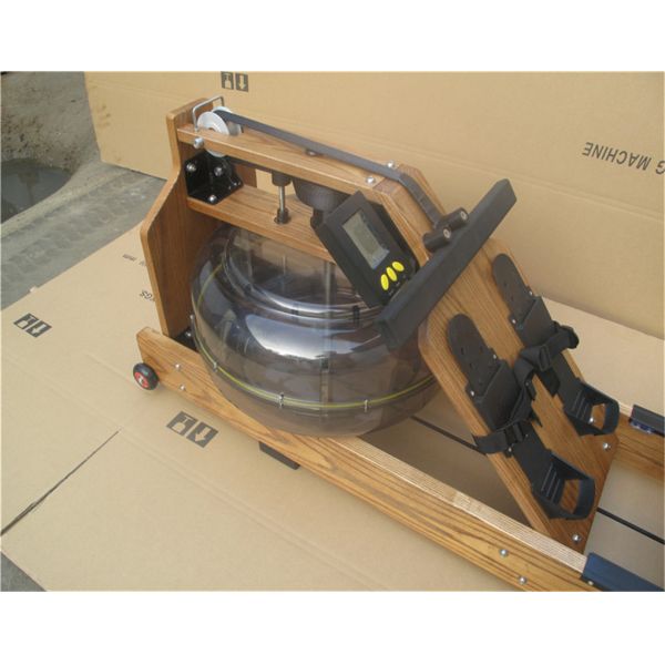 Wooden Rower Fitness New Noiseless Water Resistance Wood Rowing Machine Fitness Equipment