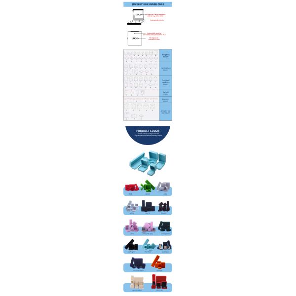 premium velvet square sky blue velvet jewelry box for bracelet Necklace ring packaging