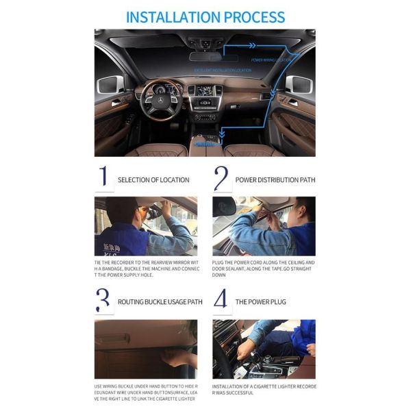 Mini G Sensor Dashboard Mounted Dash Cam Camcorder Recording Camera 60Hz