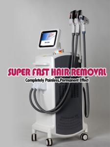 E-light ipl rf nd yag laser multifunction machine , skin rejuvenation and hair removal