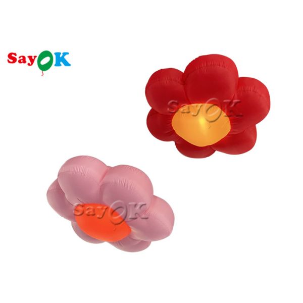 Buy Custom 1.5m 2m 190T Artificial Inflatable Lighting Flower at wholesale prices