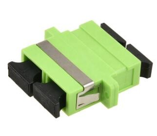 Fiber Optic Cable Adapter Ceramic FTTX LAN RoHS SC Duplex Lime Green OM5 Adapter