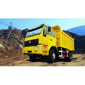 China Sino truck SWZ 4X2 Heavy Duty Dump Truck No Sleeper T model Howo Dumpper  Yellow White color on sale
