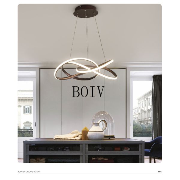 modern simple Nordic creative chandelier Atmospheric meal hanging Luminaire for living room, staircase and bedroom