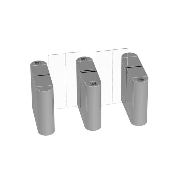 Buy Double Lane IP54 1.5m Flap sliding Barrier Turnstile AC220V at wholesale prices