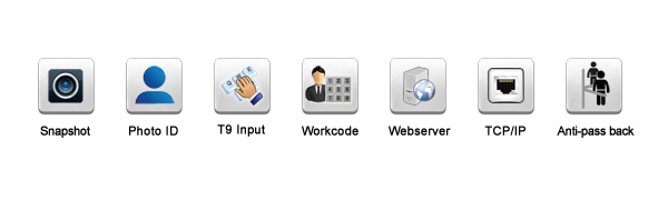 Big Capacity Fingerprint Access Control System Terminal Built In Li Battery