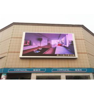 P8mm Outdoor LED Advertising Screen 7000mcd brightness Support Multiplied File