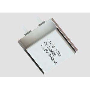 CP752425 Li MnO2 900mAh 3.0V Lithium Pouch Cell