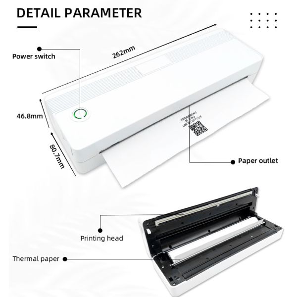 4x6 Thermal Printer with 10MM/S Printing Speed and 0.05MM-0.15MM Dielectric Thickness