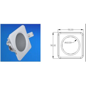 IP65 LED Down Light Square Round Recessed 5 Watt - 15 Watt