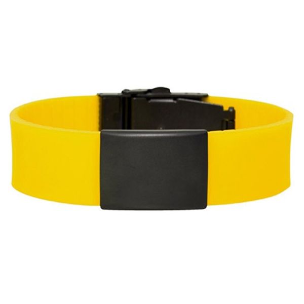 Unique Custom Silicone Bracelets Logo Engraved With Black Plate LFGB Certified