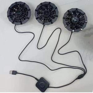 One cable connect 3fans Cooling Fan 5V Air Conditioning Cooler