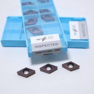 DCMT07 DCMT11T3 55° Rhombic Carbide Turning Inserts for Steel, Stainless Steel,