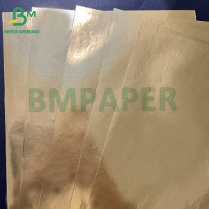 Smooth 80gsm Wet Strength Silver Golden Aluminum Metallized Paper