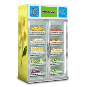 Adjustable card reader vending machine 500W With Fridge Explosionproof