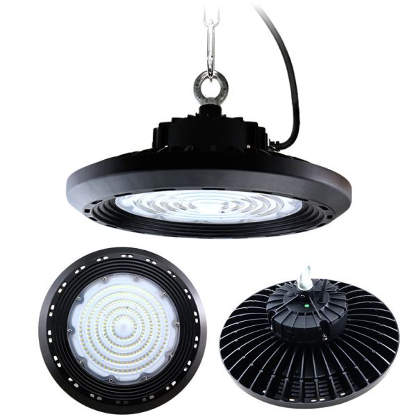 240w 170lm/W UFO Linear LED High Bay Light Hook Suspended Industrial Indoor Sports Color Temperature