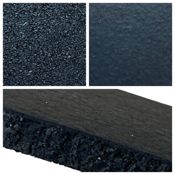 Moisture Resistant Rubber Floor Matting with EPDM Dots for Gym and Home 1m*1m 15mm to 50mm