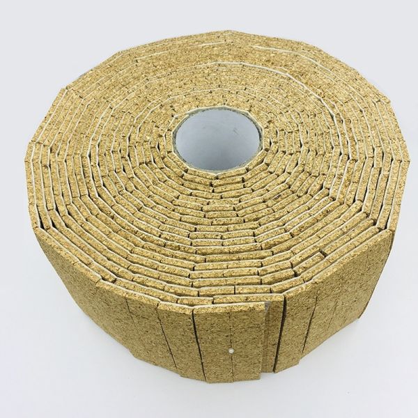 Factory Wholesale 25*25*5+1MM Cork Pads with Static Foam Backing for Protecting Glass by Rolls