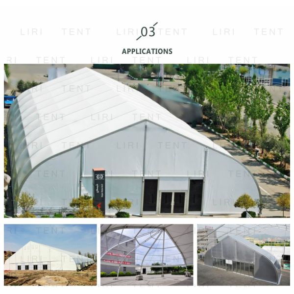 Big Outdoor Event Tents With Aluminum Frame PVC Waterproof Cover Curve Heart Shaped