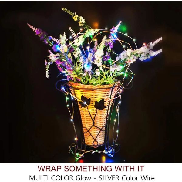 8 Modes Twinkle Star Christmas Fairy Lights Battery Operated Outdoor Party Decor