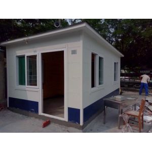 Security Guard Premade Container Homes Three Layers Removable Customized Color