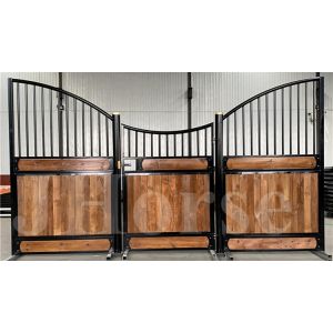 Customized Size 14 Foot Horse Stall Fronts Infill Bamboo Steel Frame