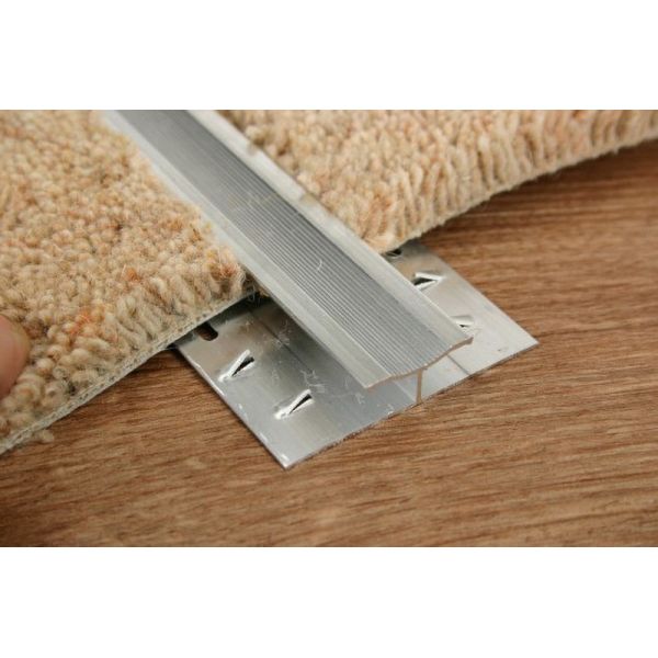 Buy Top Skirting Board Polished Aluminum Carpet Trim 25mm at wholesale prices