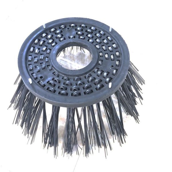 Johnston Sweeper Steel Gutter Broom , Flat Steel Wire Road Sweeper Brush