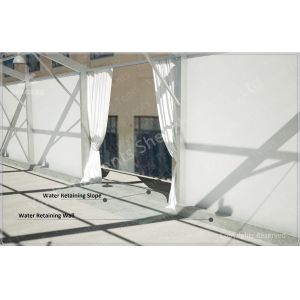 Waterproof Industrial Canopy Tent Fabric Shelter Systems With Transparent
