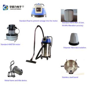 220V 80L Industrial Vacuum Cleaner with HEPA Filter