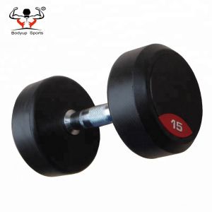 Cross Fit Training Fitness Equipment Dumbbells Solid Rubber Material