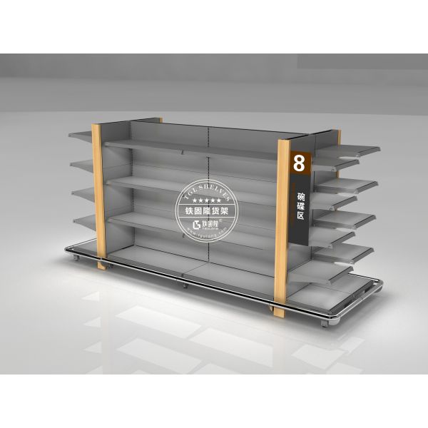 Aluminum Alloy 6063 Supermarket Shelf Rack Super Market Racks Systems Rust