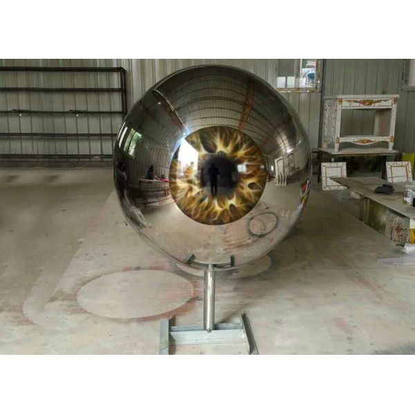 Eyeball Design Steel Artworks Artists Sculpture For Garden Decoration