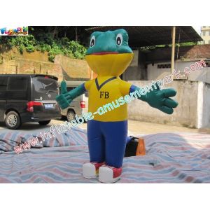 Durable Advertising Inflatables , 0.4mm PVC Tarpaulin Inflatable Frog
