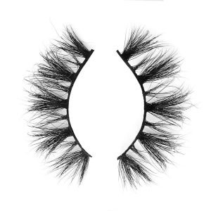 Recyclable Luxury Mink Eyelashes , Handmade 15mm Mink Lashes