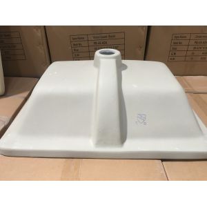 Glazed Ada Bathroom Sink Easy For Undercounter Installation Rectangle Shape Wash