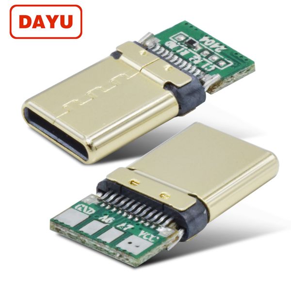 Buy 16P Golden Plated Usb 3.0 Type C Connector With Data+Charging Function at wholesale prices
