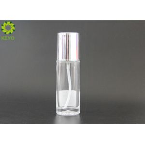 Transparent 40ml Moisturizer Glass Bottle Custom Service Acceptable
