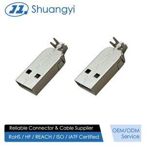 China USB 2.0 AM Integrated Metal Shell Connector | Electrical Signal Transmission Wire Connector | Customization for Power & PCB Applications on sale