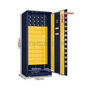 Quality H1800mm Dual Alarm Intelligent Jewelry Watch Winder Safe Box Solid Steel for sale