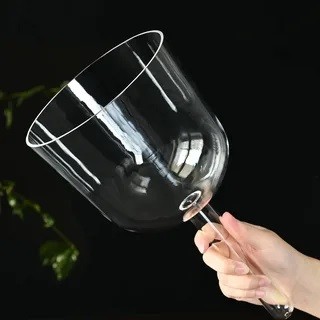 Clear crystal singing bowls 8 inch