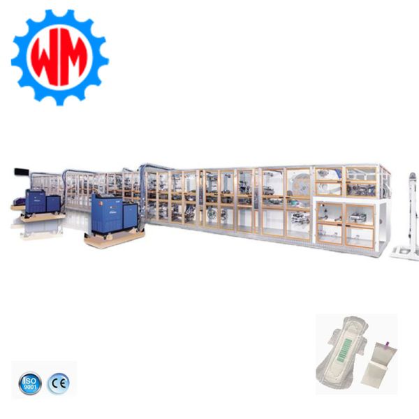 Buy 2025 New High Efficiency Sanitary Pad Making Machine with Engineers Oversea Installation at wholesale prices