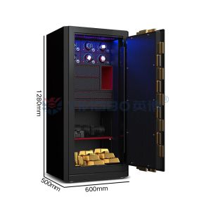 H1280mm Jewelry Box Safe Biometric Fingerprint Lock Watch Winder Safe