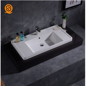 Linear Design Solid Surface Wash Basin Under Counter Wash Basin