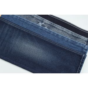 Recycled Fiber Denim Fabric In A Very Deep Blue 11.5 Oz High Elasticity