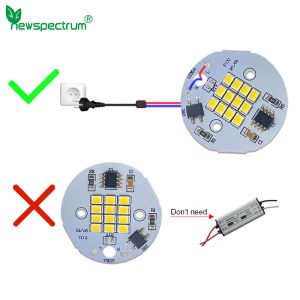 Round Led Light Pcb Board AC 240V Natural White CCT 6000K For Lamp Bulb
