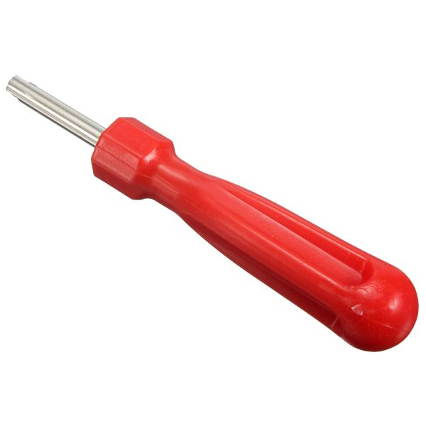 Portable Red Tyre Valve Core Remover Tool For Car / Bicycle / Truck Motor