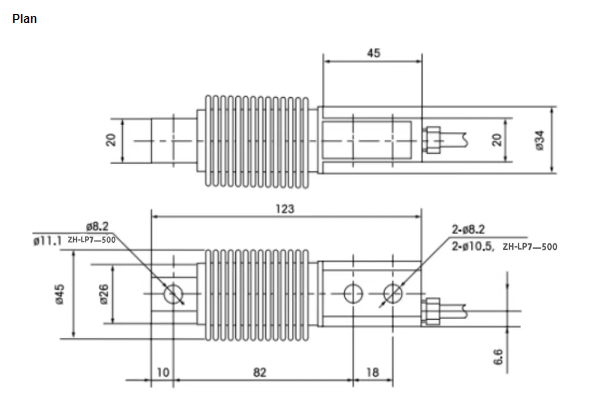 CE Certified Stainless Steel Bellows Type Shear Beam Weighing Load Cell
